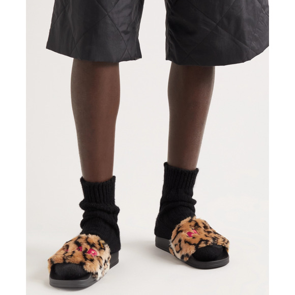 Marni Leopard print faux fur slide size EU 45 / US 12 Men's - Picture 5 of 6